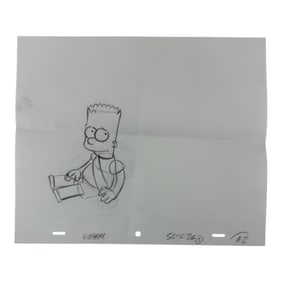 The Simpsons Original Hand Drawn Storyboard Animation Art