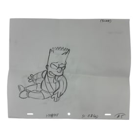 The Simpsons Original Hand Drawn Storyboard Animation Art