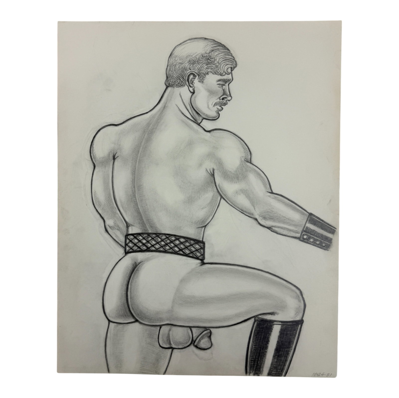 Vintage Randy Coleman Dated Gay Male Interest Original Drawing Illustration Art 11" x 17": Vintage Randy Coleman Dated Gay Male Interest Original Drawing Illustration Art 11" x 17"
