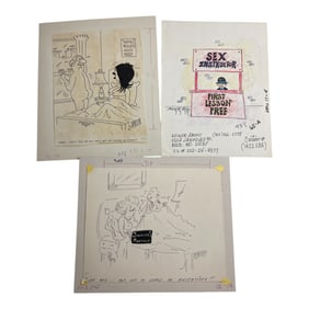Vintage Erotica Comic Illustrstion Art Adam Magazine Production Storyboard
