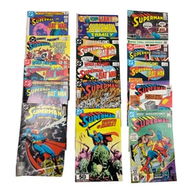 Vintage Comic Book Superman Collection Lot