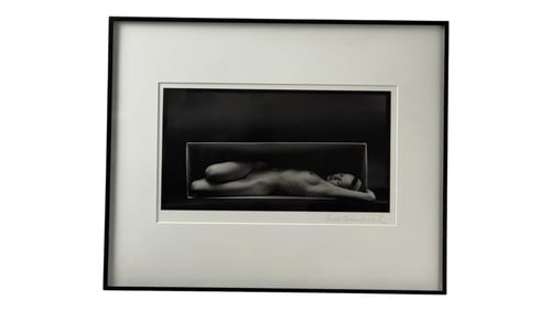 Ruth Bernhard, (1905-2006) "In the Box Horizontal" 1962, gelatin silver print, signed