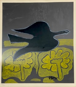 George Braque - Birds and Foliage Color Lithograph Numbered 175/500
