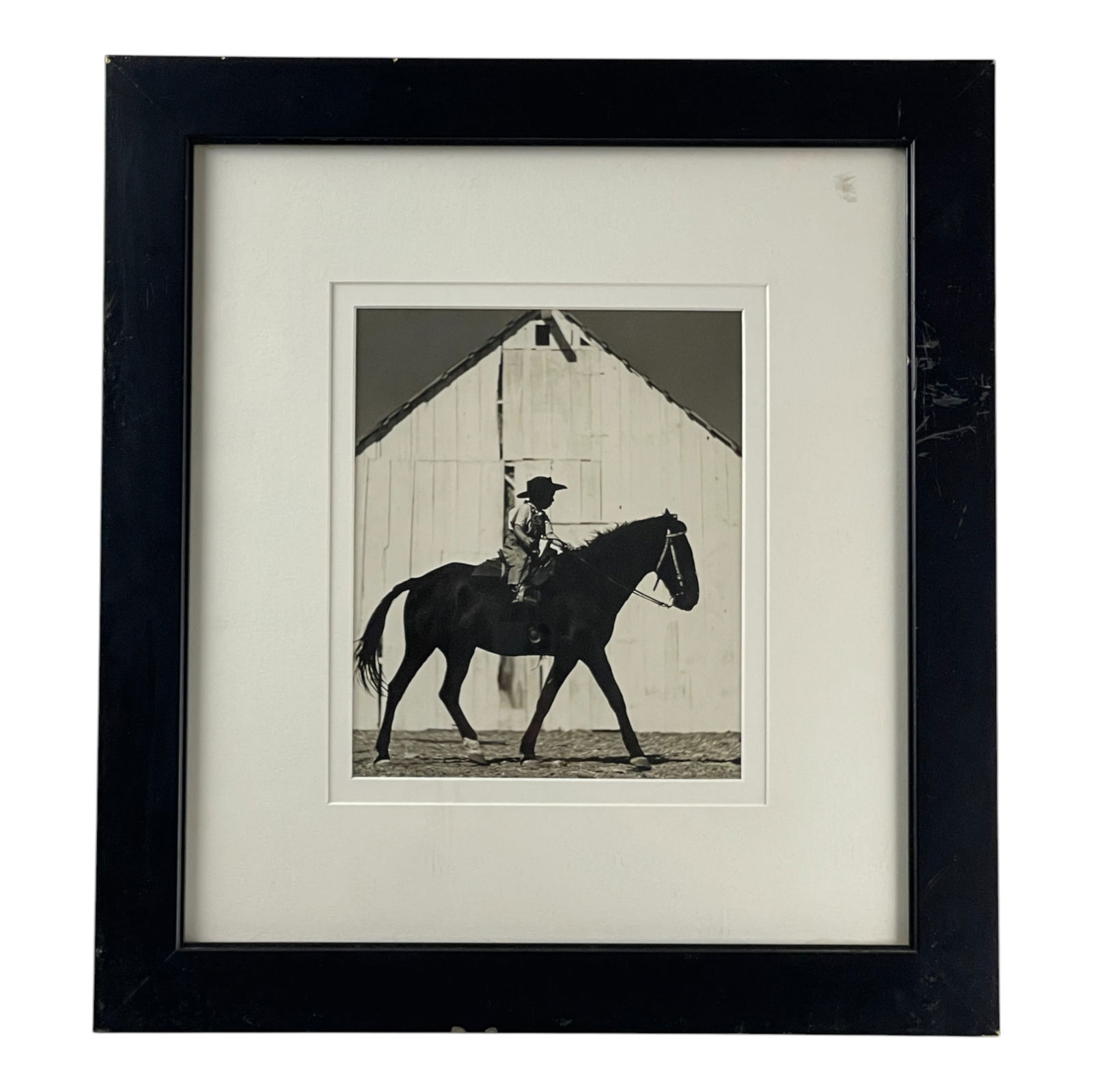 George Hurrell - Silver Gelatin of Palos Verdes Ranch, Signed Dated and Stamped: George Hurrell - Silver Gelatin of Palos Verdes Ranch, Signed Dated and Stamped. Signed, titled and dated on verso Hurrell 1934. Stamped on verso. Size of photo: 8" x 9 1/2". Size with frame: 18" x 19