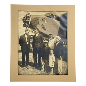 Unpublished Silver Gelatin Photograph of Aviator Charles Lindbergh