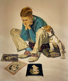 Norman Rockwell (1894-1978) - Star Gazing Pencil Signed and Numbered Lithograph 68/200