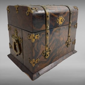 Antique Wooden Laquered Liquor Display Box