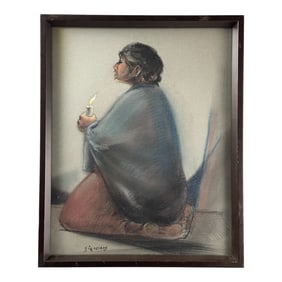 David Alfaro Siqueiros (1896-1974) - Pyroxylin on Panel, Signed Lower Left