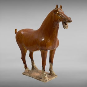 Chinese Tang Sancai Glazed Horse Statue