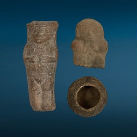 Ancient Pre-Columbian Pottery Pieces and Figures