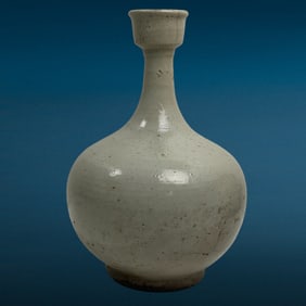 Antique Korean Joseon Dynasty Pottery Glazed Vase