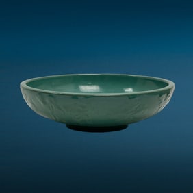 Chinese green-glazed dish