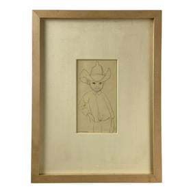 Miguel Covarrubias (Mexican 1904-1957) Sketch Of Boy Signed Lower left