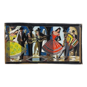 Alfredo Ramos Martinez (Mexican, 1872-1946) Signed Pastel and Acrylic on Board