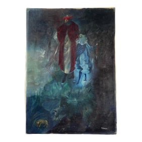 Remedios Varo (Spanish/Mexican 1908-1963) Oil On Canvas Signed Lower Right