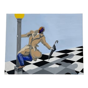 In The Style of Tom Wesselmann (1931-2004) Gouache on Board, Signed Lower Right in Pen