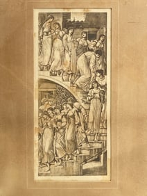 Felix Stanislas Jasinski, After Edward Burne-Jones - The Golden Stair Engraving