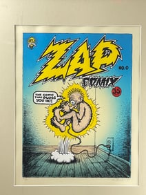 Robert Crumb Signed Zap #0 Original Comic Cover Limited Edition Print 41/110 with COA
