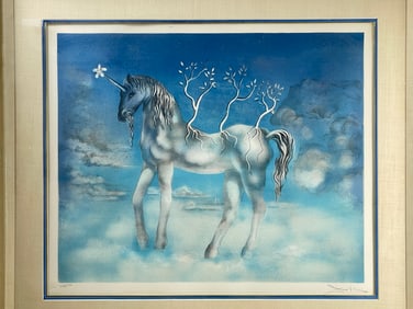 Salvador Dali - "Cheval Allegre" Color Lithograph Hand Signed, Numbered and Embossed 256/300