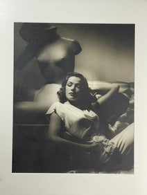 George Hurrell Silver Gelatin Print of Gene Tierney