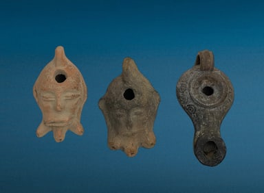 Ancient Roman Oil Lamp Collection