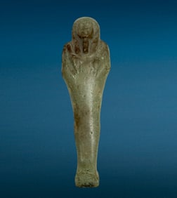 Ancient Egyptian Green Glaze Faience Ushabti