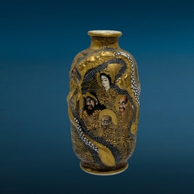 Antique Japanese Satsuma Vase