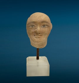 Ancient Egyptian Carved Stone Traditional Bust