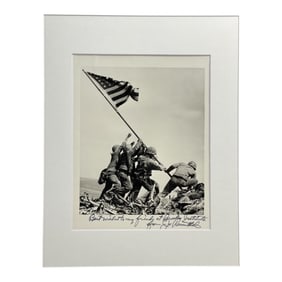 Joseph John Rosenthal - "Flag Raising on Mt. Suribachi, Iwo Jima" (1945) Hand Signed Silver Gelatin