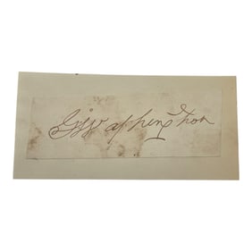 George Washington (1732-1799) 1st President and Founding Father Cut Signature