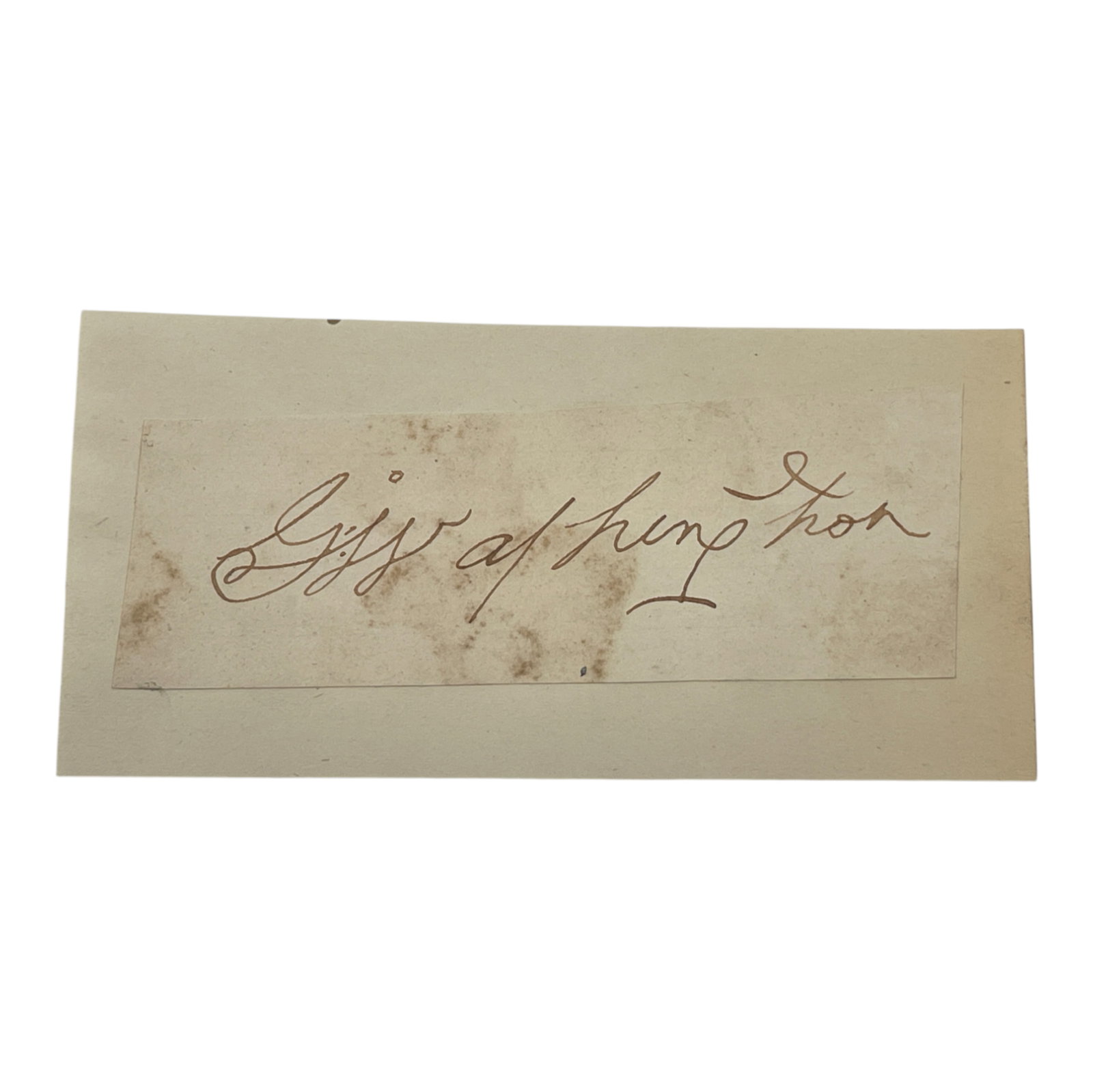 George Washington (1732-1799) 1st President and Founding Father Cut Signature (1 of 4)