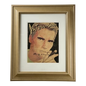 Andy Warhol Interview Magazine signed