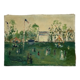 Antique Signed Oil on Canvas Painting