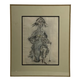 Remedios Varo (1908-1963) Graphite and Pencil on Paper - Signed Uranga Lower Right
