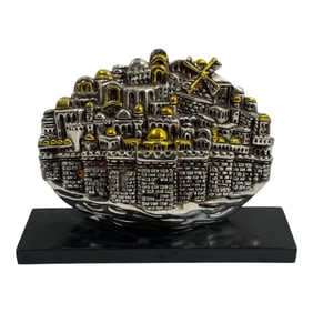 Vintage 1960s Old Jerusalem Wall Model Stand