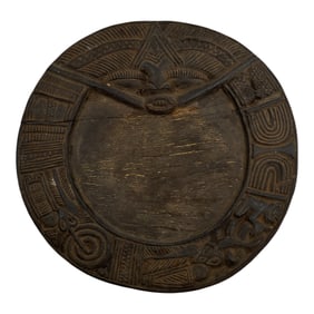 African Yoruba Carved Wood Divination Tray