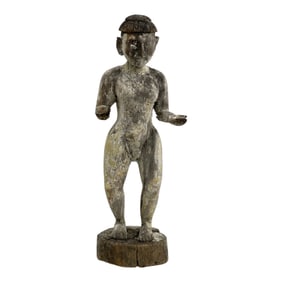 Tribal African Antique Wood Carved Statue