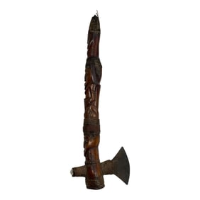 African 19th/20th Century Carved Ceremonial Axe