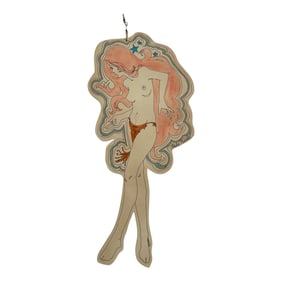 ANDY WARHOL Signed Costume Design Drawing CHRISTMAS ORNAMENTS Fashion