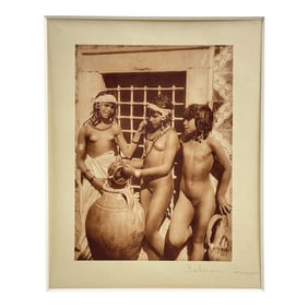 Lehnert & Landrock - Bedouin Women, Tunis Albumen Photograph