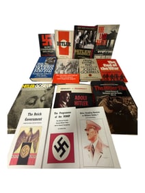 Vintage World War II Adolf Hilter Historical Book Lot