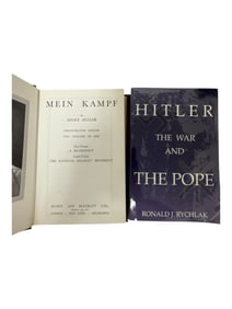 Vintage World War II Adolf Hilter Historical Book Lot