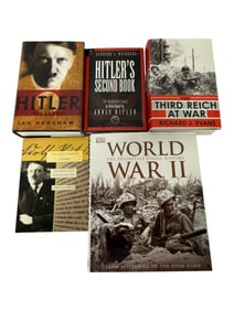 Vintage World War II Adolf Hilter Historical Book Lot