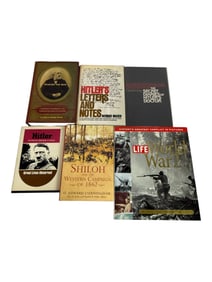 Vintage World War II Adolf Hilter Robert E Lee Shiloh Historical Book Lot