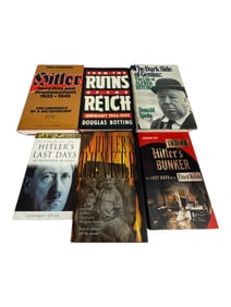Vintage World War II Adolf Hilter Historical Book Lot