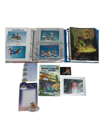 Vintage Disney Ephemora And Sketches Magazine book Lot