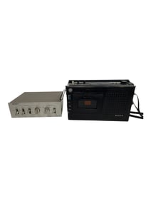 Vintage radios Sony Tapecorder selector SB-500 Sony CF-350