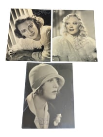 Antique Professional Photo signed Hollywood Actress