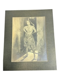 Antique Professional Photo signed Hollywood Actress