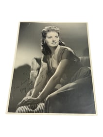 Antique Professional Photo signed Hollywood Actress